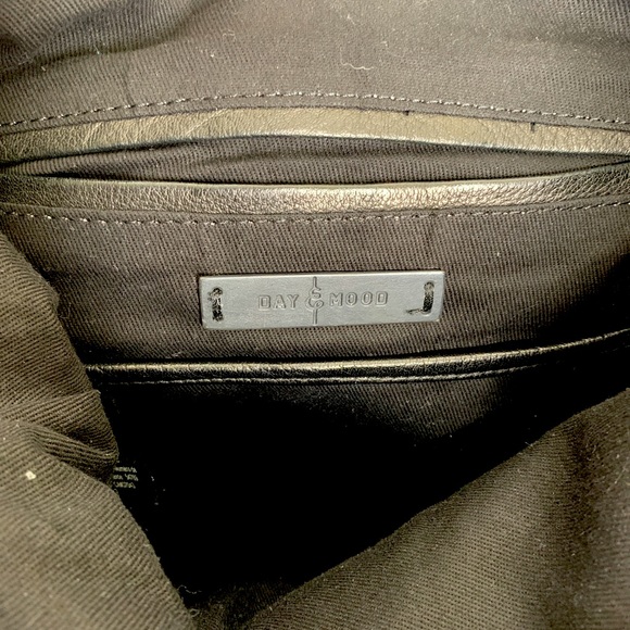 Day and Mood Isa Hobo Purse Black Leather Shoulder Strap Anthropologie - Picture 9 of 12